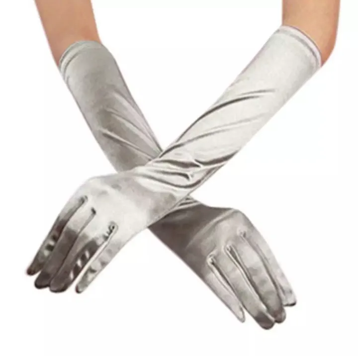 Cosplay%20Party%20Stage%20Performance%20Women%20Full%20Finger%20Shine%20Long%20Velvet%20Gloves%20-%20Image%202