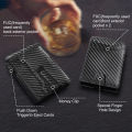 Carbon fiber soft men's anti infringement high-end feel wallet leather.