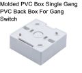 Molded PVC Box SINGLE Gang PVC Back Box For Gang Switches Gang Socket 86x85x33mm Faceplate Wall Mount Switch Socket White PVC Deep Box. 
