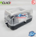 Light Shad Click Rectangular-Lamp Shade Security Light Water Proof & Tamper Proof E27 Ceramic Holder Up to 20w Light Box.