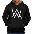 Alan Walker Logo Printed Black  Color Hoodies for Men. 