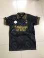 Real Madrid (With Embroidery) Premium Football Jersey Black 2023/24 - Golden. 