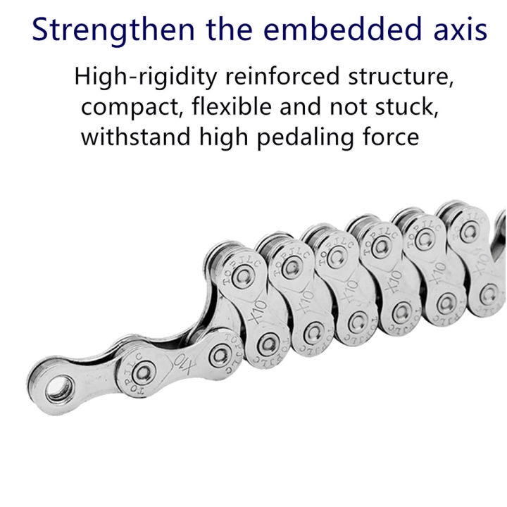 Bike%20Chain%2010%20Speed%20Bicycle%20Chain%201/2%20x%2011/128%20Inch%20116%20Links%20-%20Image%203