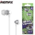 REMAX RM 512 High Performance Wired In Ear Earphone Stereo with Mic, 3.5mm Jack. 