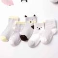 5Pcs/ Set Cute Baby Boys Girls Socks Soft Cotton Breathable Ankle Socks. 