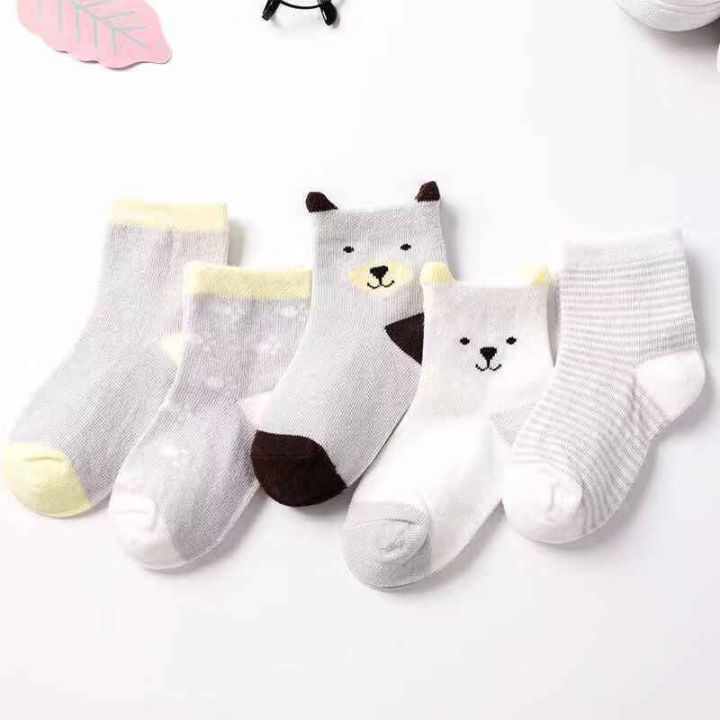 5Pcs/%20Set%20Cute%20Baby%20Boys%20Girls%20Socks%20Soft%20Cotton%20Breathable%20Ankle%20Socks%20-%20Image%202
