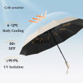【selevn roind】Reinforced Windproof Strong Full Automatic Umbrella Men Women Folding 12 Double Bone Stormproof Sunproof UV Sun Shade Umbrellas. 