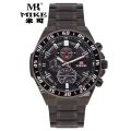 MIKE(MKS8878) stainless steel belt men watch waterproof MK quartz watch. 