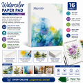 Watercolor Paper Cold Press 160GSM 16 Sheets Handmade 7.25×11 Inch. 