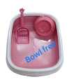 Cat Litter Box with Scoop & Free Bowl. 