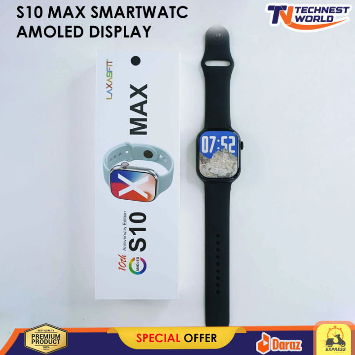S10 Max Smart Watch Amoled Display Latest Series 10 Edition Bluetooth Calling 2.0inches Display