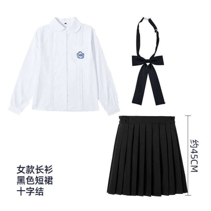 Taiwan%20Affiliated%20Middle%20Genuine%20Female%20High%20School%20College%20Style%20Student%20Dress%20White%20Shirt%20JK%20Uniform%20Set%20Summer%20Graduation%20Season%20-%20Image%209