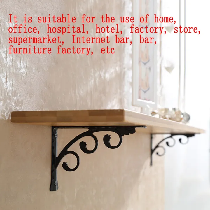 2pcs%20Black%20Aluminum%20Shelf%20Bracket%20L%20Shape%20European%20Style%20Wall%20Mounted%20Hanging%20Angle%20Bracket%20Heavy%20Duty%20Supporter%20for%20Commodity%20-%20Image%204