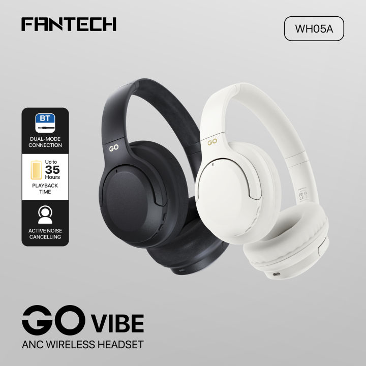 FANTECH WH05A GO VIBE ANC WIRELESS HEADSET, BLACK