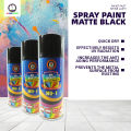 Spray Paint Mat Black - Achieve a Clean and Stylish Finish with This Easy - to-Use Mat - Ideal for Art and DIY Projects.