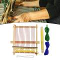 Wooden Craft Weaving Loom DIY Hand Knitting Weaving Machine for Purse. 