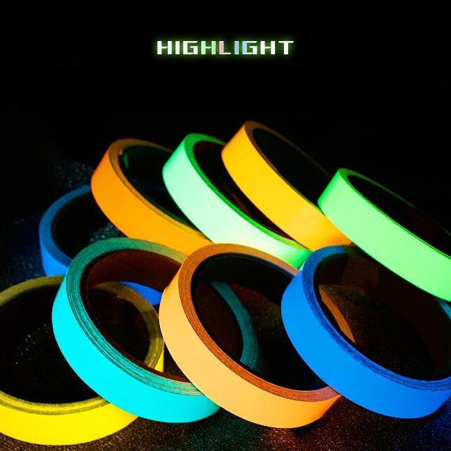 2 feet Luminous (self glowing)self-adhesive,night vision,Warning safety tape for home decoration