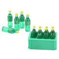 Mini Soda Bottles Mini Drink Bottle Delicate with Storage Basket for Living Room Play. 