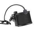 U-Type Bop Net Pop Filter Flexible Shaft Acoustic Filter Microphone Dedicated Wind Noise Net Wind Screen Mic Isolation.