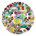 50 Minecraft Game Stickers, Mobile, Laptop, Trunk, Car Stickers, Minecraft. 