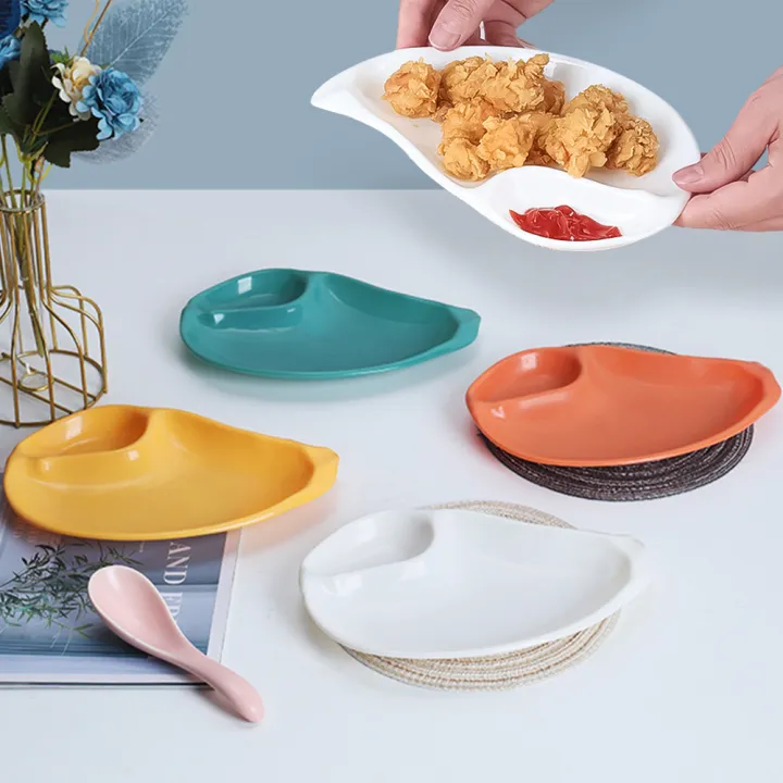 1/3/5Pcs%20Mango%20Shaped%20Dumpling%20Plate%20/%20Creative%20Divided%20PP%20Tray%20/%20Snack%20Dipping%20Sauce%20Platter%20/Seasoning%20Dish%20/%20Household%20Fruit%20Plates%20Kitchen%20Tableware%20-%20Image%205