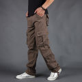 New Men Cargo Pants Mens Loose  Tactical Pants Multi-pocket Trousers Pantalon Homme Big Size 42 Male  Overalls. 