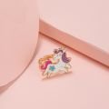 Korean Jewelry Funny Animal Unicorn Adjustable Multiple Ring For Kids Girls Gift Ideas Cartoon Enamel Children Rings Accessories. 