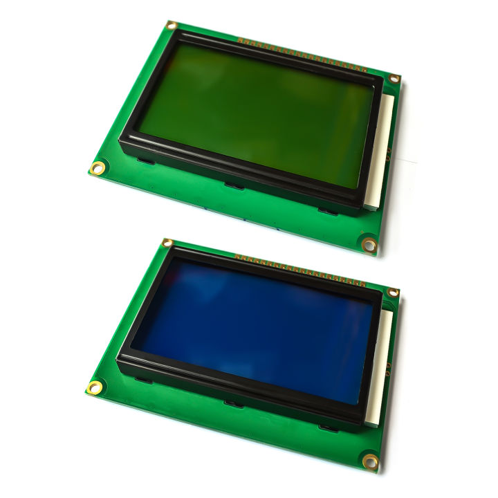 Lcd Board Green Blue Screen 12864 128x64 5v Blue Screen Display St7920 Lcd Module For Arduino 100% New