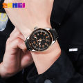Skmei Fashion Watch Men Leather Top Luxury Quartz Waterproof Outdoor Sports Relogio Masculino 9232.