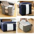 Foldable Zipper Blanket Storage Organizer Bag Non-woven Clothes Bag.
