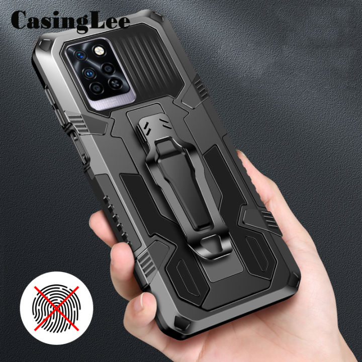Casinglee For Infinix Note 10 Pro Case Shockproof Armor Stand case with Metal Clip Back cover Infinix Note10 Pro Phone cases Car Mountaineering phone case