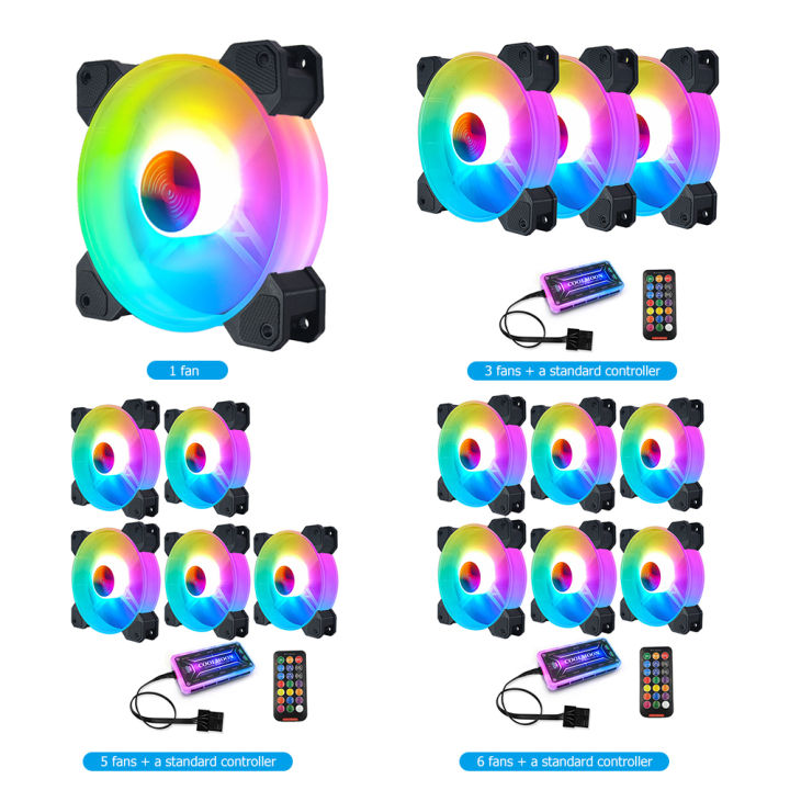 COOLMOON%20120mm%20Chassis%20RGB%20Cooling%20Fan%20Computer%20Small%206PIN%20Adjustable%20Silent%20RGB%20PC%20Case%20Heatsink%20Cooler%20Fan%20Radiator%20DC%2012V%20-%20Image%202