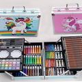 Artist Colour Set -Unicorn Color Box with Multiple Coloring Kit, Professional Drawing Color Pencils, Oil Pastel, Sketches, Water Colors and Acrylict Craft - Multicolor (BIG COLOR SET).