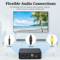 Bluetooth 5.0 Transmitter Receiver for TV to Headphones with Volume Control, Low Latency Wireless Audio Adapter.