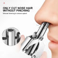 Nose hair trimmer for men - Nose Manual Trimmer - Mini Nose Trimmer. 