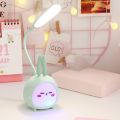 Cute Cartoon Design Rechargeable Table Lamp Foldable Design Animals Reading Light.