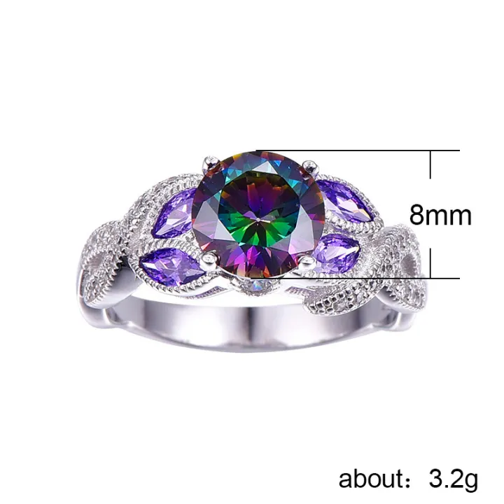 CAOSHI%20Round%20Cut%20Cubic%20Zircon%20Diamond%20Silver%20Plated%20Changeable%20Color%20Promise%20Ring%20Rainbow%20Crystal%20Stone%20Wedding%20Rings%20Women%20-%20Image%206
