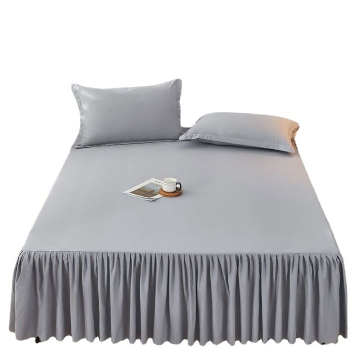 Fitted%20Sheet%20Cover%20with%20Skirt%20Color%20Bed%20Skirt%20Bedspread%20Bed%20Sheet%20Korean%20Style%20Mattress%20Cover%20Protective%20Cover%20Three-Piece%20Set.2Rice.5m80x20%E3%80%82%20-%20Image%205