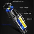 3 Mode Adjustable LED Rechargeable USB Touch Light Waterproof Mini Torch Light lampu suluh LED Zoomable Rechargeable.