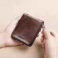Pu Leather Wallet For Unisex - Black & Brown. 