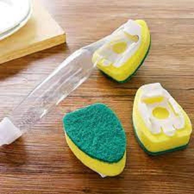 Dish Wand Creative Soap Dispenser Scrubber Cleaner Dish Wand Brush