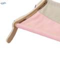 Cat Window Perch Hammock Steady Space Saving with Wood Frame for Indoor Cats Cat Bed pink gray. 