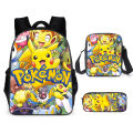 Cross-border new Pokémon school bag, Pikachu backpack, polyester comfortable and light-weight student children's backpack. 