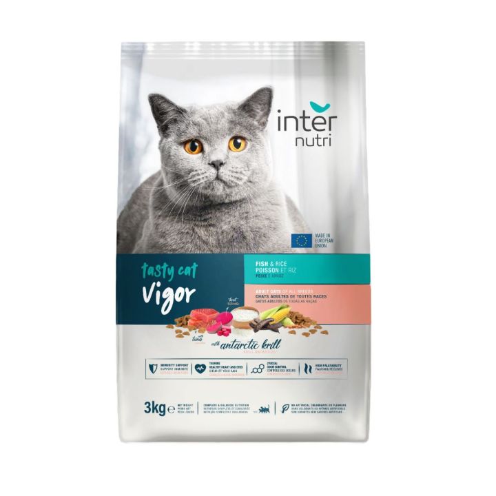 Fish Vigor Inter Nutri Tasty Cat Food Vigor Fish 3kg | Daraz.com.bd