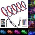 USB 5V LED Strip Lights RGB Music Sync Flexible Tape IR Remote Control Ribbon For Holiday Room TV PC Monitor Backlight Decor.