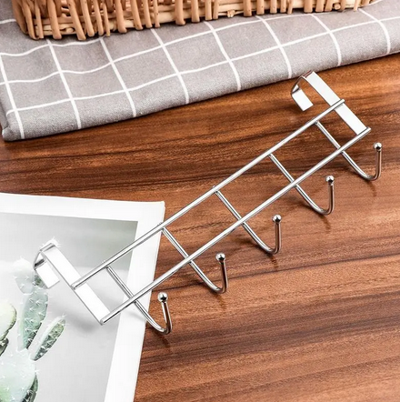 1PC%20Stainless%20Steel%20Hook%20Back%20Hanging%20Clothes%20Holder%20Towel%20Door%20Hooks%20Wall%20Mounted%20Bath%20Hanger%20with%205%20Hooks%20-%20Image%203