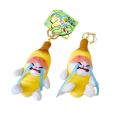 Cute Banana Cat Doll Crying Banana Cat Keychain Plush Stuffed Doll Banana Cat Doll Pendant Crying Sad Crying Banana Keyring Keychain Accessories. 