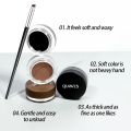 Black Brown Eyeliner Cream Waterproof Beauty Cosmetics Long Lasting Eyeliner Gel Eyeshadow Makeup Tools with Brush Set Eye Liner Vnce Lncei.