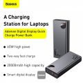 Baseus 20000mAh Power Bank 65W Adaman Digital Display Laptop Portable Charger, Fast Charging USB C 4-Port PD3.0 Battery Pack for MacBook/Dell/XPS/IPad/iPhone. 