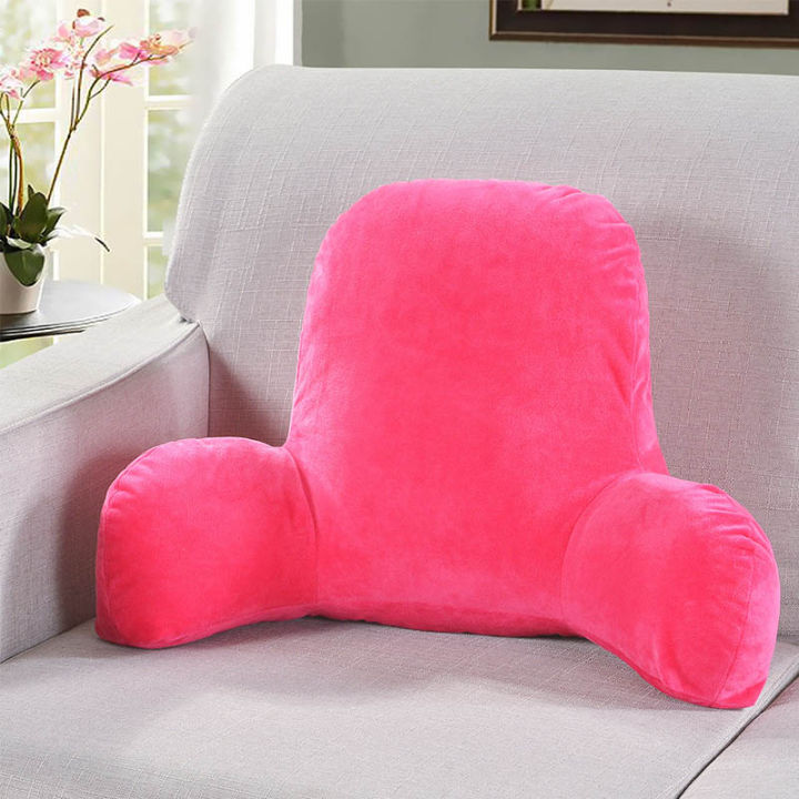 Pillow%20Back%20Cushion%20With%20Arm%20Support%20Bed%20Reading%20Rest%20Waist%20Chair%20Car%20Seat%20Sofa%20Lumbar%20Velvet%20Backrest%20-%20Image%203